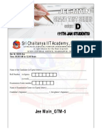 28-12-18 - Sr. ICON ALL - Jee-Main - GTM-5 - QP - Code-D PDF