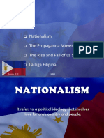 Nationalism The Propaganda Movement The Rise and Fall of La Solidaridad La Liga Filipina