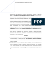 Juicio Oral de Fijacion de Pension Alimenticia - Ligia Malvina Enriquez Jerónimo