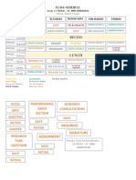 Class Schedule PDF