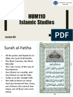 HUM110 Islamic Studies