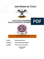 Metodos Numericos (Biseccion, Newton Raphson y Newton Raphson Modificado)