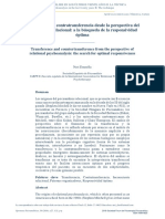 Transferencia y Contratransferencia Desde La Perspectiva Del Psicoanálisis Relacional