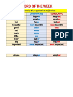 Comparative & Superlative Adjectives