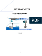 Vortex Flow Meter User Manual