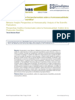 Perspectivas Analítico-Comportamentais Sobre A Homossexualidade: Análise Da Produção Científica