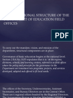 Lesson 5 Organizational Structure of The Department of Education Field Offices