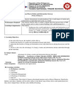 A Lesson Plan in Media and Information Literacy (Week 10/ Day 1) Content Standard Performance Standard Learning Competencies