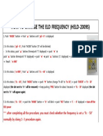 How To Change The Eld Frequency (Held-2009S) : "MODE" " " "PD - 0"