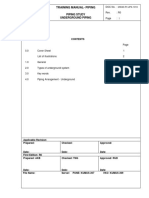 Training Manual-Piping: Piping Study Underground Piping