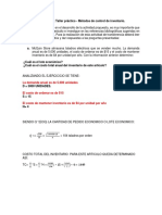 Taller Práctico - Métodos de Control de Inventario.