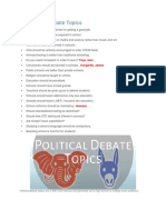 Debate Topics