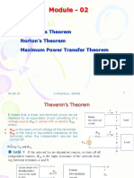 Thevenins & Nortons Theorem and Maximum Power Transfer Theorem PDF