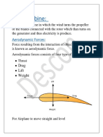 Wind Turbine:: Aerodynamic Forces