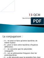 13 QCM Bacteriologie General