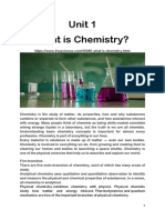 Unit 1 What Is Chemistry?