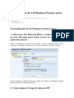 Configuracion de SAP Business Partner