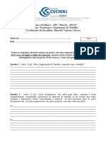 AP3 2010 2 Tecnologia e Organizacao Do Trabalho - Adm Cederj