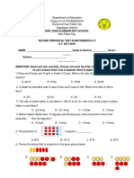 Grade 6 2nd Periodical Test With TOS Answer Keys MATH