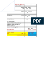 Automatic Brick Work Calculation