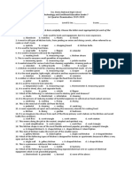 1st Quarter Test - TLE-G7 2019-2020