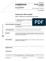 NF EN 14488-4 - Octobre Adirence en Traction Du Beton Projete2005 PDF