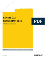 C27 and C32 Generator Sets-Maintenance Intervals