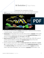 Genetics, DNA & Evolution - : Topic Notes