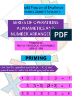 Mtap - Deped Program of Excellence in Mathematics Grade 5 Session 1