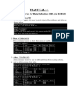 Dbms Practical File