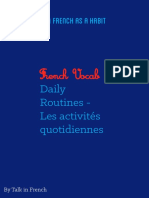 Daily Routines Les Activités Quotidiennes PDF