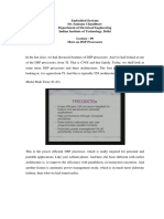 Embedded Systems Dr. Santanu Chaudhury Department of Electrical Engineering Indian Institute of Technology, Delhi Lecture - 09 More On DSP Processors