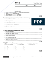 Unit 1 Extra Test Without Answers