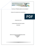 Analisis de Productos Quimicos en Una Empresa