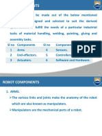 Robot Components: The Robots Can Be Made Out of The Below Mentioned