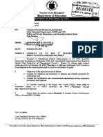 Earthquake Drill Memorandum