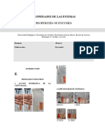 Informe Bioquimica Propiedades de Las Enzimas