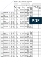 School Form 1 (SF 1) School Register