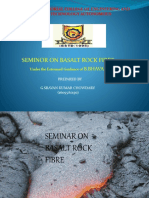 Seminor On Basalt Rock Fibre: Rajeev Gandhi Memorial College of Engineering and Technology Autonomous