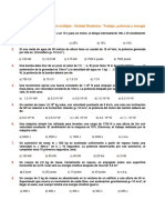 Problemas Trabajo, Energia y Potencia