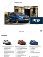 New Ford Ecosport - Customer Ordering Guide and Price List: Effective From 1st August 2019