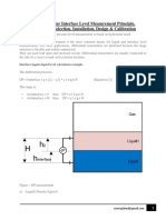 DP Transmitter Interface Level Measurement Principle, Limitations, Selection, Installation, Design & Calibration