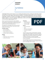 Cambridge Primary Science Curriculum Outline