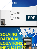 Try These : Solve For X