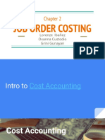 Chapter 2 Job Order Costing