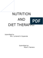 Nutrition AND Diet Theraphy: Submitted To: Mrs. Lorienel B. Espanola