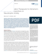 Neuro-Regeneration Therapeutic For Alzheimer's Dementia: Perspectives On Neurotrophic Activity