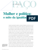 AVELAR, Lúcia. Mulher e Política - o Mito Da Igualdade