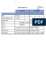 Academic Calendar 2019 - 21: Activities First Year PGDM 2019-21 Second Year PGDM 2018-20