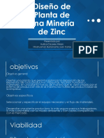 Diseño de Planta de Una Minería de Zinc